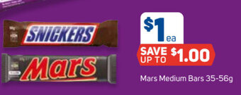 Foodland Mars Medium Bars 35-56g offer
