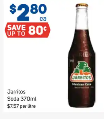 Foodland Jarritos Soda 370ml $7.57 per litre offer