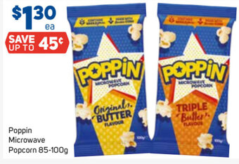 Foodland Poppin Microwave Popcorn 85-100g offer