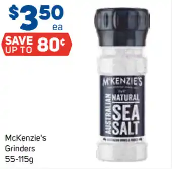 Foodland McKenzie's Grinders 55-155g offer