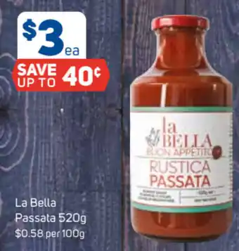 Foodland La Bella Passata 520g $0.58 per 100g offer