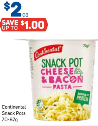 Foodland Continental Snack Pots 70-87g offer