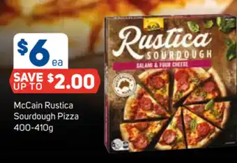 Foodland McCain Rustica Sourdough Pizza 400-410g offer