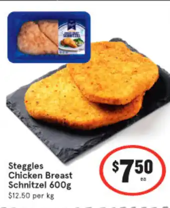 IGA Steggles Chicken Breast Schnitzel 600g offer