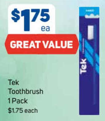 Foodland Tek Toothbrush 1 Pack offer