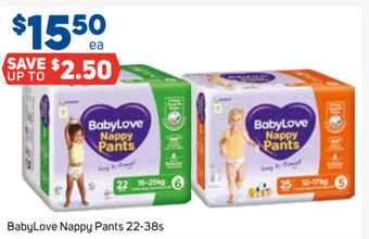 BabyLove Nappy Pants 22-38s