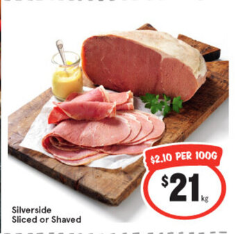 IGA Silverside Sliced or Shaved per kg offer
