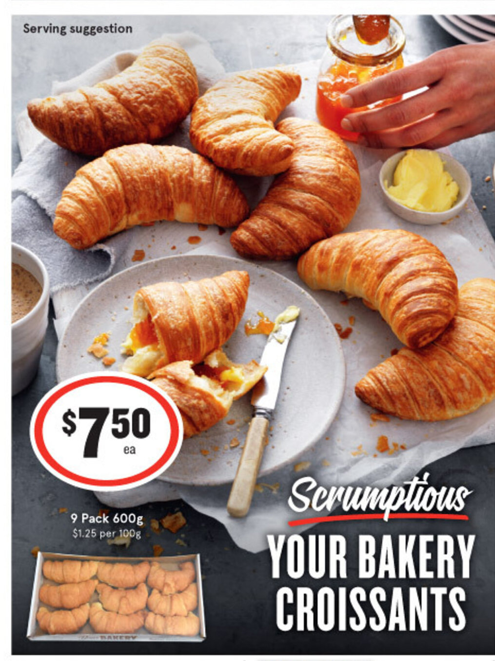 Croissants 9 pack 600g offer at IGA