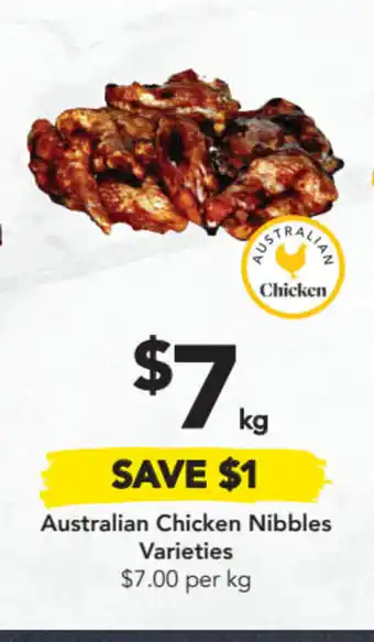 Drakes Australian Chicken Nibbles Varieties $7.00 per kg offer