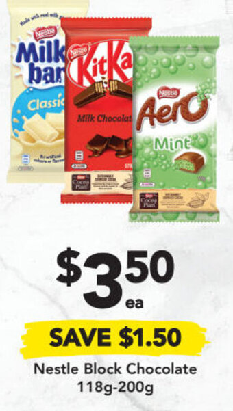 Drakes Nestle Block Chocolate 118g-200g offer