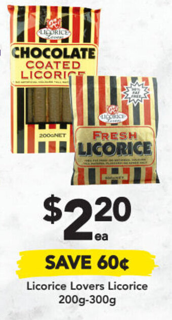 Drakes Licorice Lovers Licorice 200g-300g offer