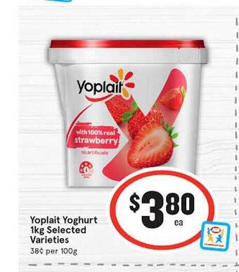 IGA Yoplait Yoghurt offer