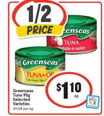 IGA Greenseas Tuna offer