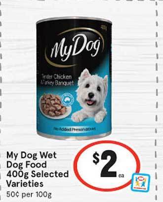 IGA My Dog Wet Dog Food offer
