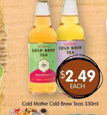 Spudshed Cold Matter Cold Brew Teas 330ml offer