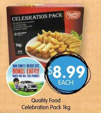 Spudshed Quality Food Celebration Pack 1kg offer