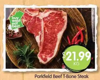 Spudshed Parkfield Beef Tbone Steak offer