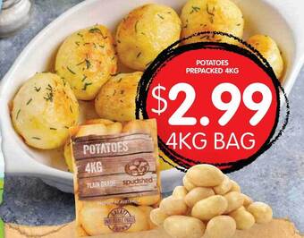 Spudshed Potatoes Prepacked 4kg offer