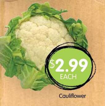 Spudshed Cauliflower offer