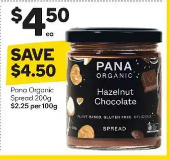 Woolworths Pana Organic Spread offer