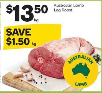 Woolworths Australian Lamb Leg Roast offer