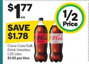 Woolworths Coca-cola Soft Drink offer