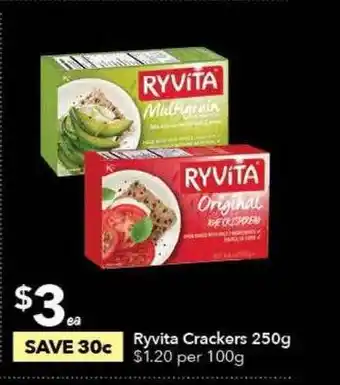 Ryvita Crackers 250g