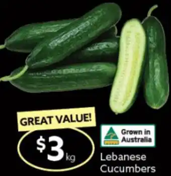 Ritchies Labanese Cucumbers offer