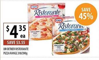 Supabarn Dr Oetker Ristorante Pizza 310-390g offer