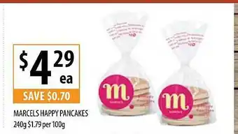 Supabarn Marcels Happy Pancakes 240g offer