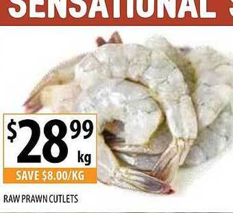 Supabarn Raw Prawn Cutlets offer