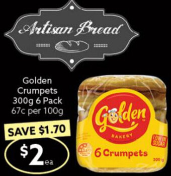 Golden Crumpets 300g 6 Pack