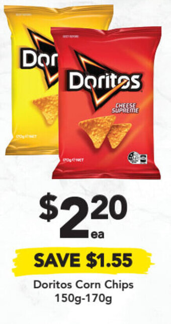 Drakes Doritos Corn Chips 150g-170g offer