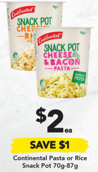 Drakes Continental Pasta or Rice Snack Pot 70g-87g offer