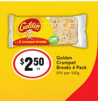 IGA Golden Crumpet Breaks 6 Pack offer