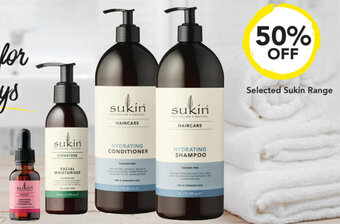 Drakes Selected Sukin Range offer