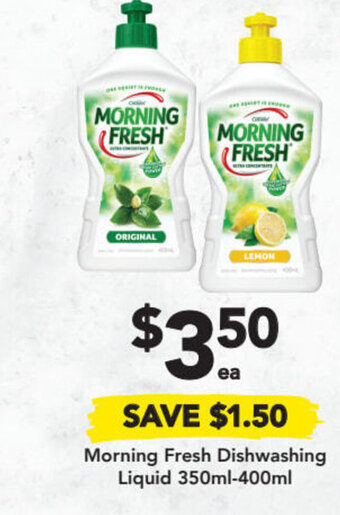 Drakes Morning Fresh Dishwashing Liquid 350ml-400ml offer