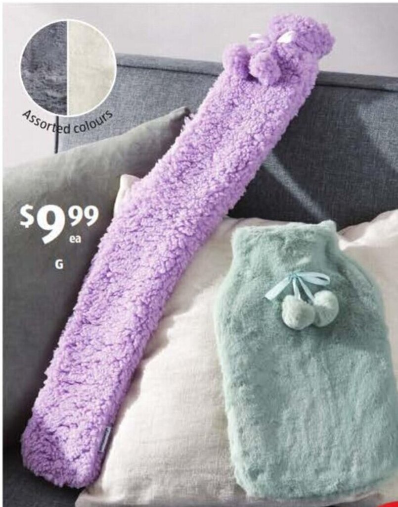 Essential Health Luxe Hot Water Bottle With Cover offer at ALDI