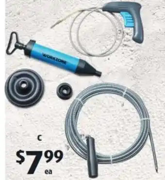 ALDI Assorted Pipe or Drain Cleaner Tools offer