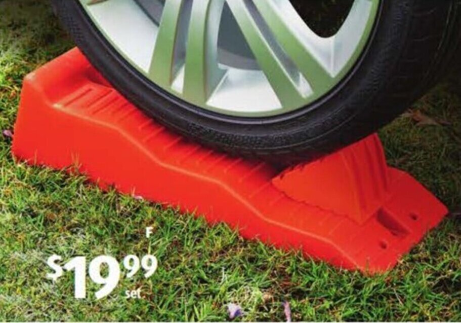 Caravan Levelling Ramp and Chock Set offer at ALDI