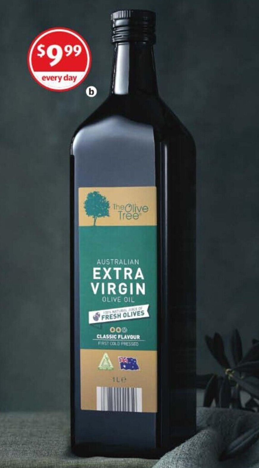 The Olive Tree Australian Extra Virgin Olive Oil 1L offer at ALDI