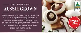 ALDI BBQ Flat Mushrooms offer