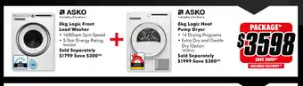 The Good Guys ASKO - 8kg Logic Front Load Washer & 8kg Logic Heat Pump Dryer offer