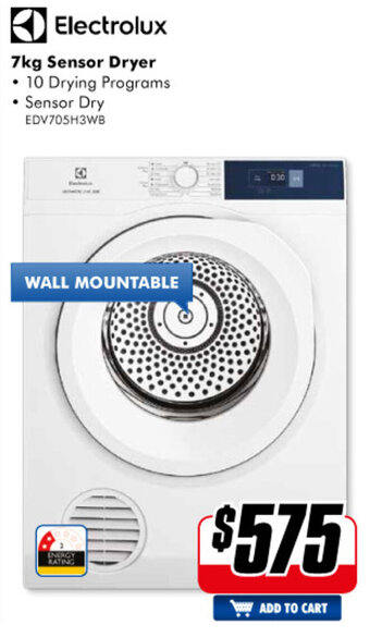 The Good Guys Electrolux - 7kg Sensor Dryer offer