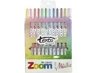 Officeworks Texta Zoom Crayons 12 Pack Metallic offer