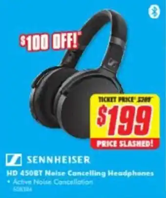 The Good Guys Sennheiser HD 450BT Noise Cancelling Headphones SQB186 offer