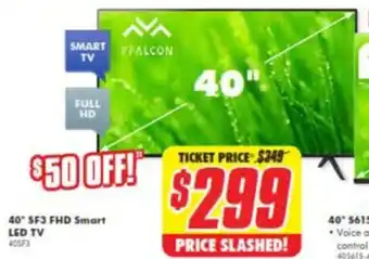 The Good Guys Pfalcon 40" SF3 FHD Smart LED TV 40SF3 offer