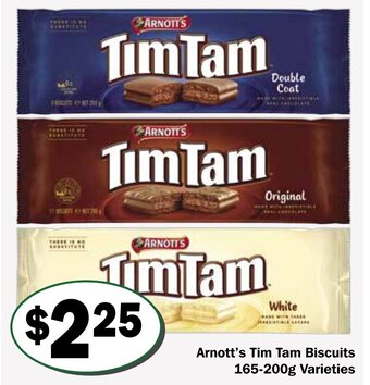 Friendly Grocer Arnott's Tim Tam Biscuits 165-200g Varieties offer
