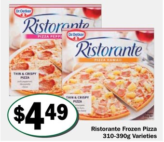 Ristorante Frozen Pizza 310-390g Varieties