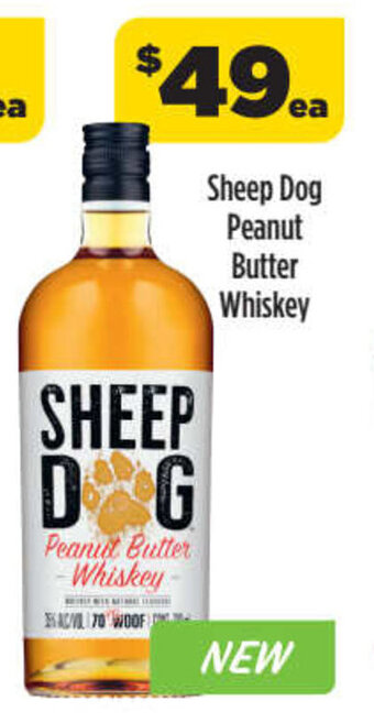 Sheep Dog Peanut Butter Whiskey